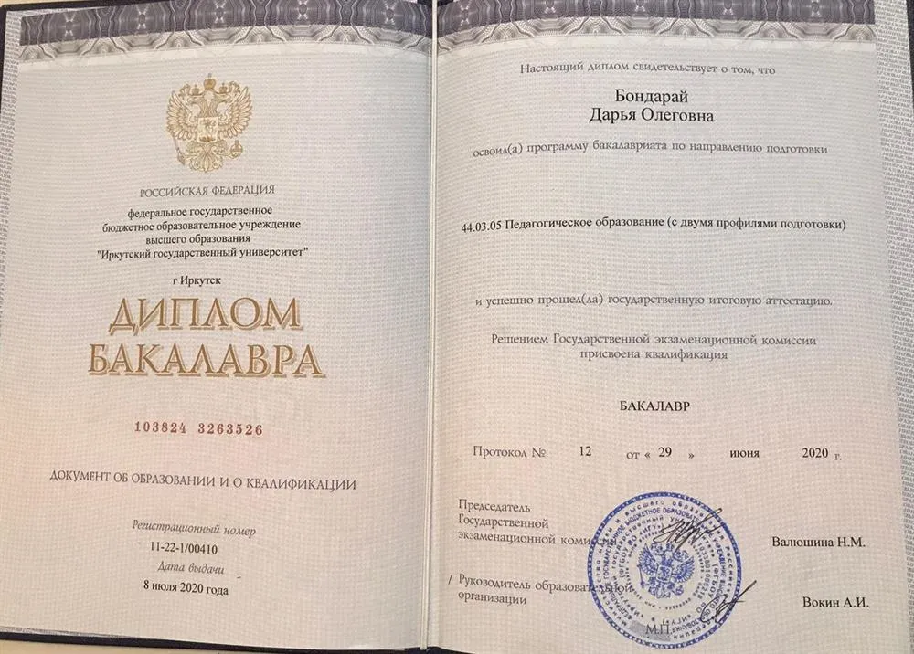 Диплом Бакалавра 
