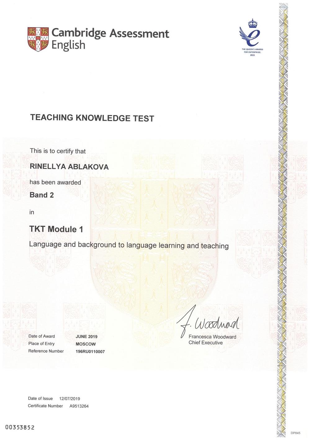 TKT Module 1