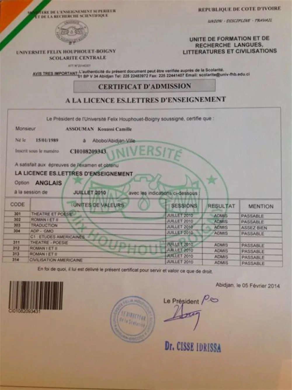 Associate's Degree (больше 3 года обучения )