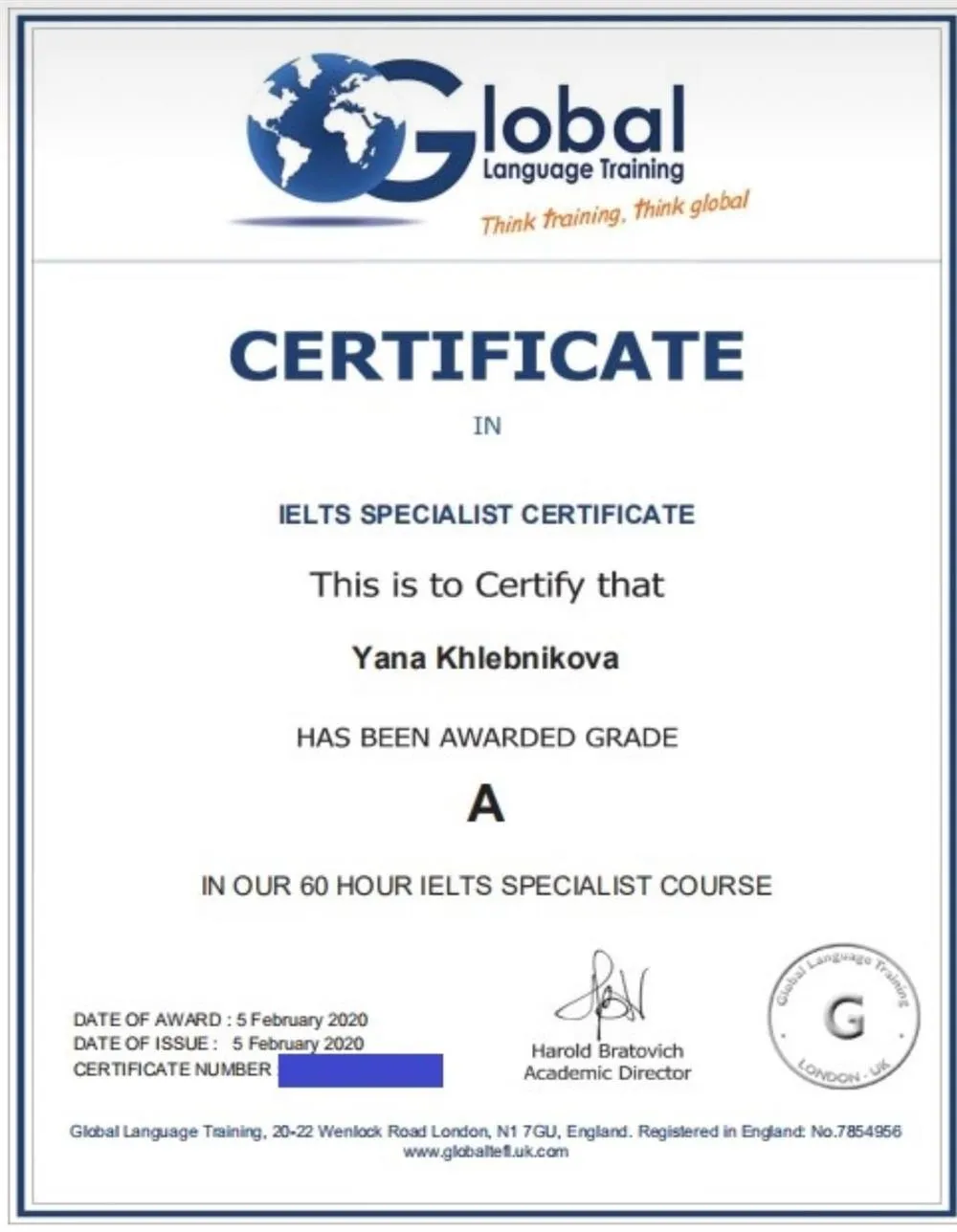 IELTS specialist