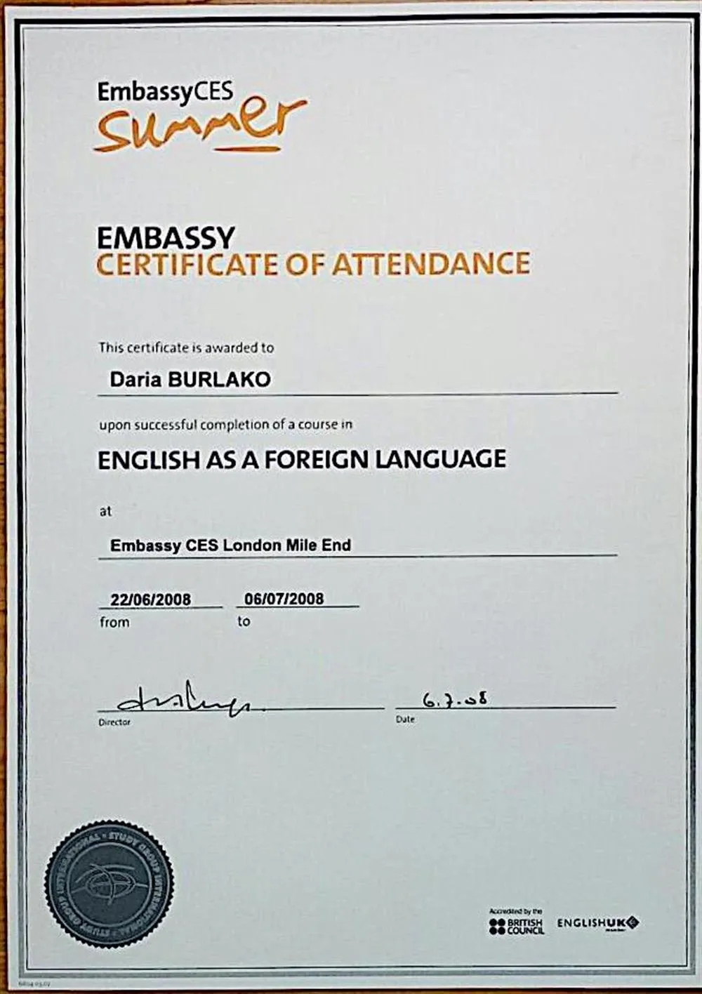EMBASSY CES