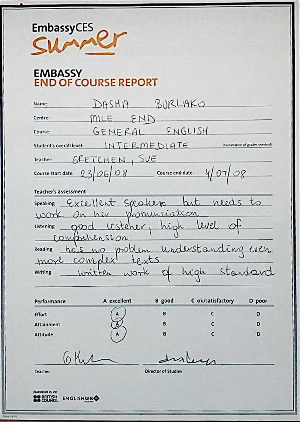 EMBASSY CES