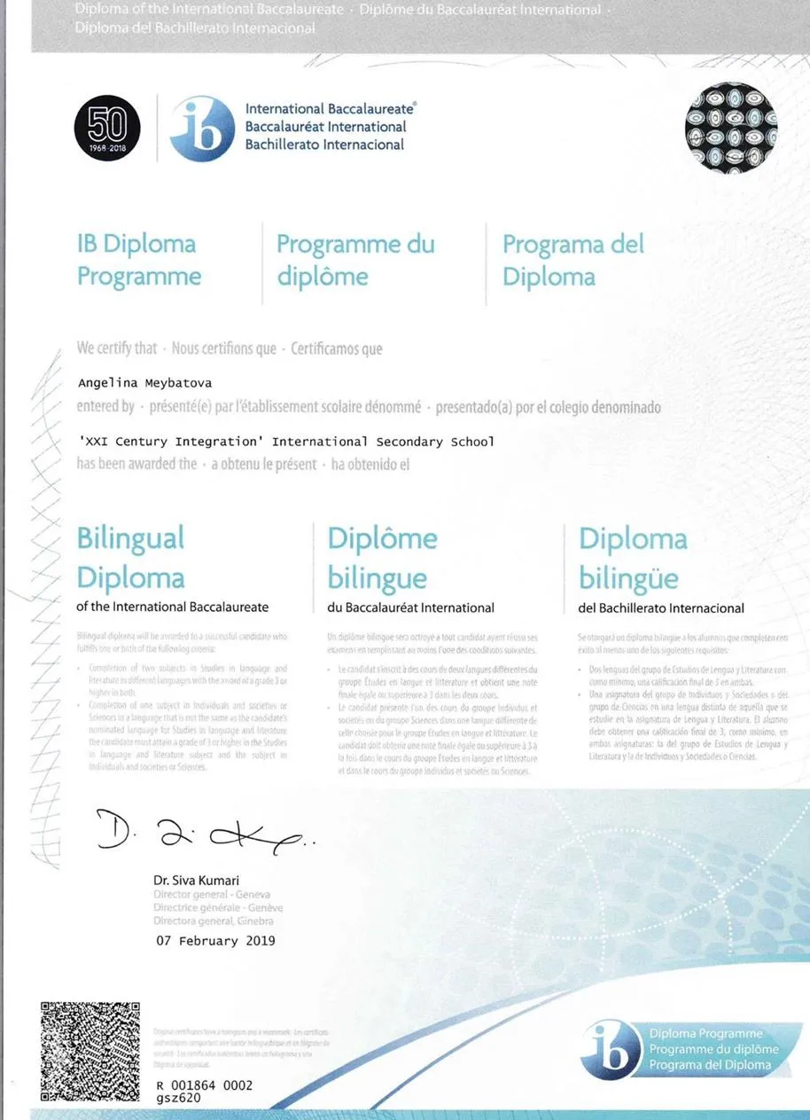 International Baccalaureate - Bilingual Diploma