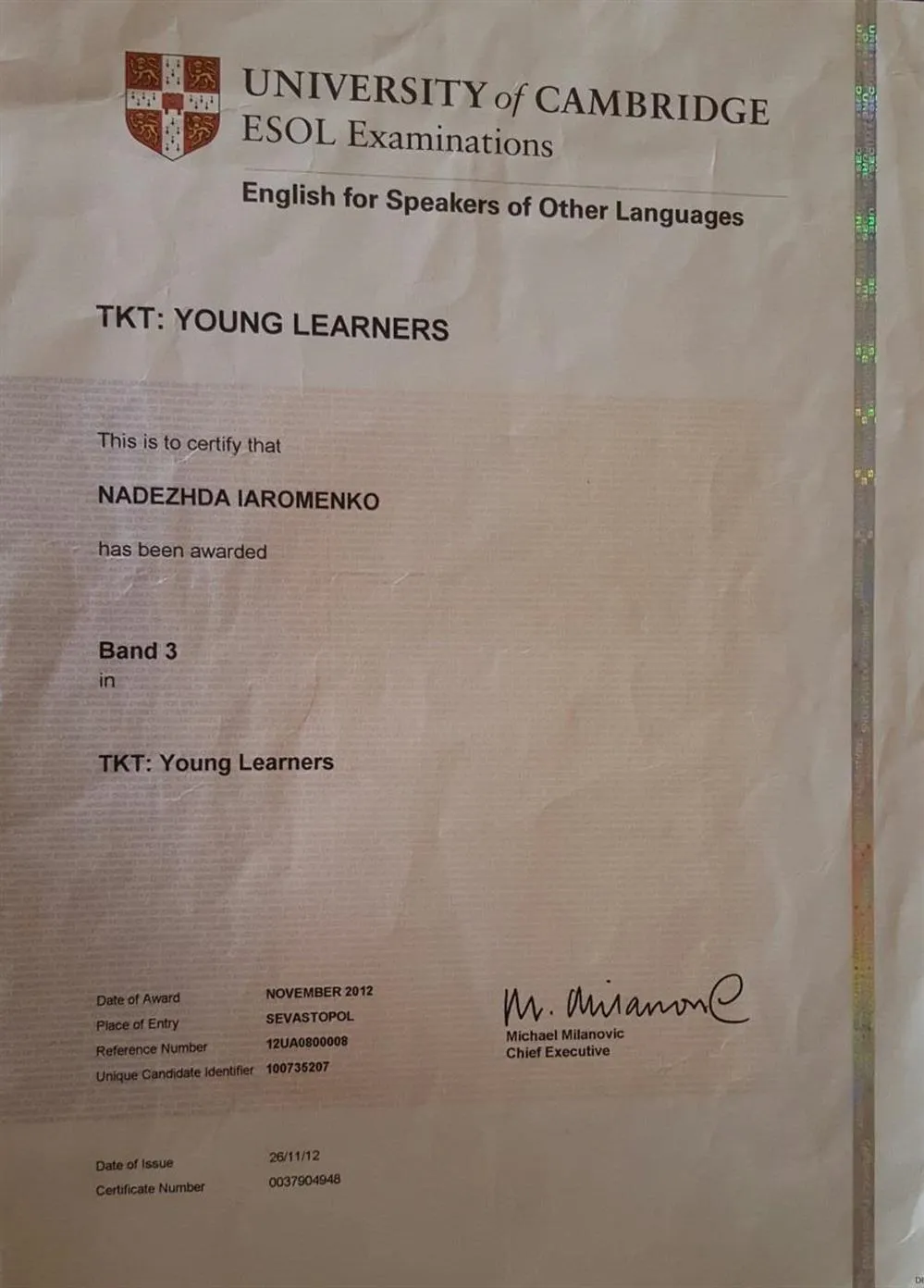 TKT for ypung learners