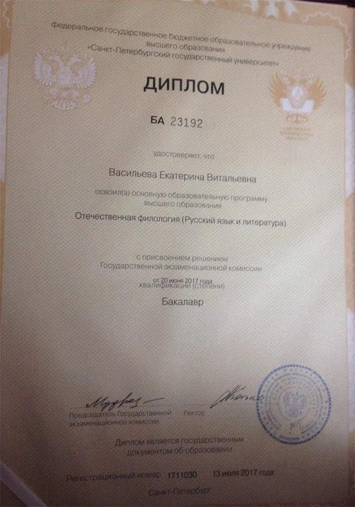 Диплом бакалавра