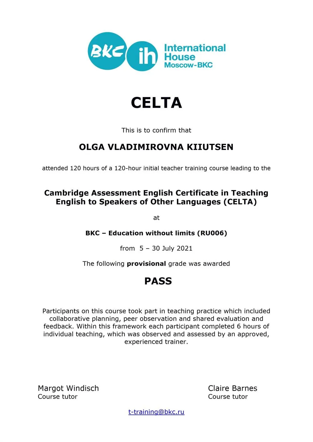 CELTA