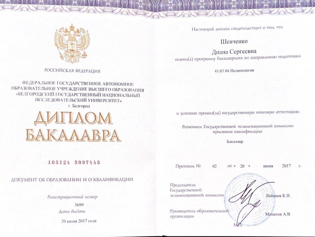 Бакалавр политологии 