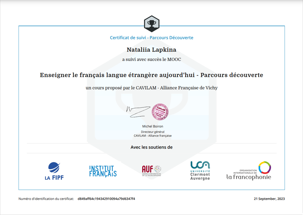 Enseigner le francais langue etrangere aujourd'hui - Parcours decouverte