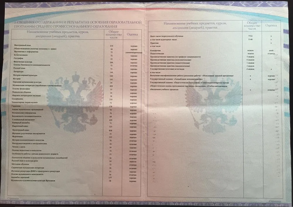 Приложение к диплому
