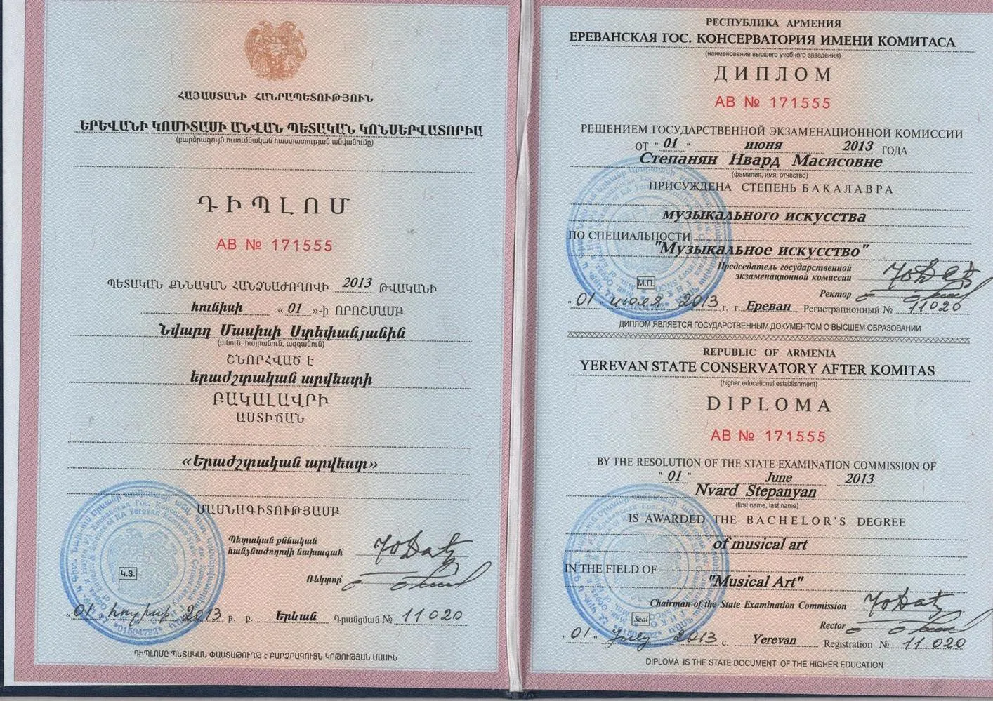 Диплом бакалавриата 
