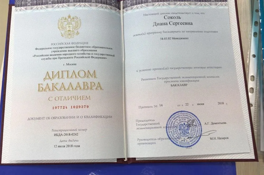 Диплом бакалавра 