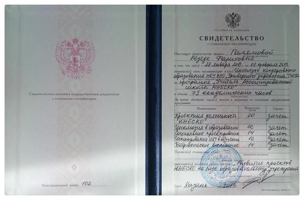 Свидетельство