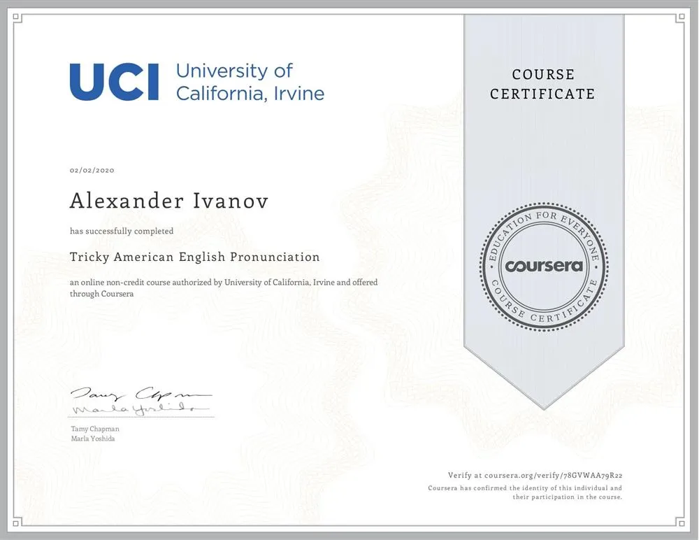 Tricky American English Pronunciation - University of California, Irvine