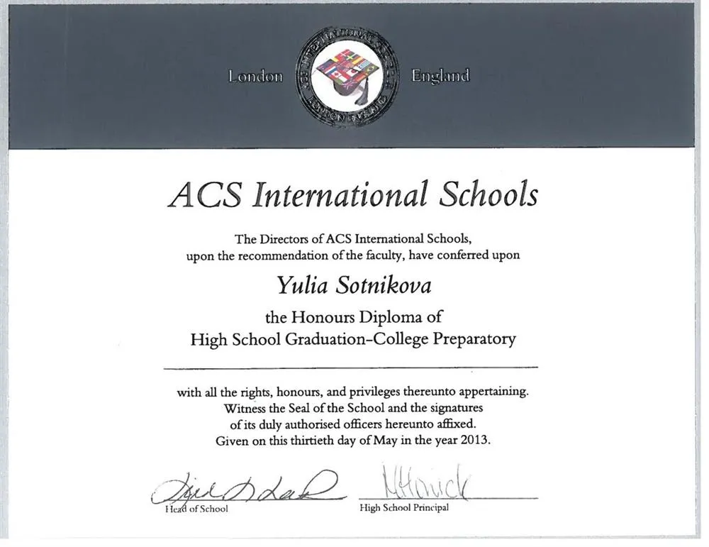 International Baccalaureate Diploma