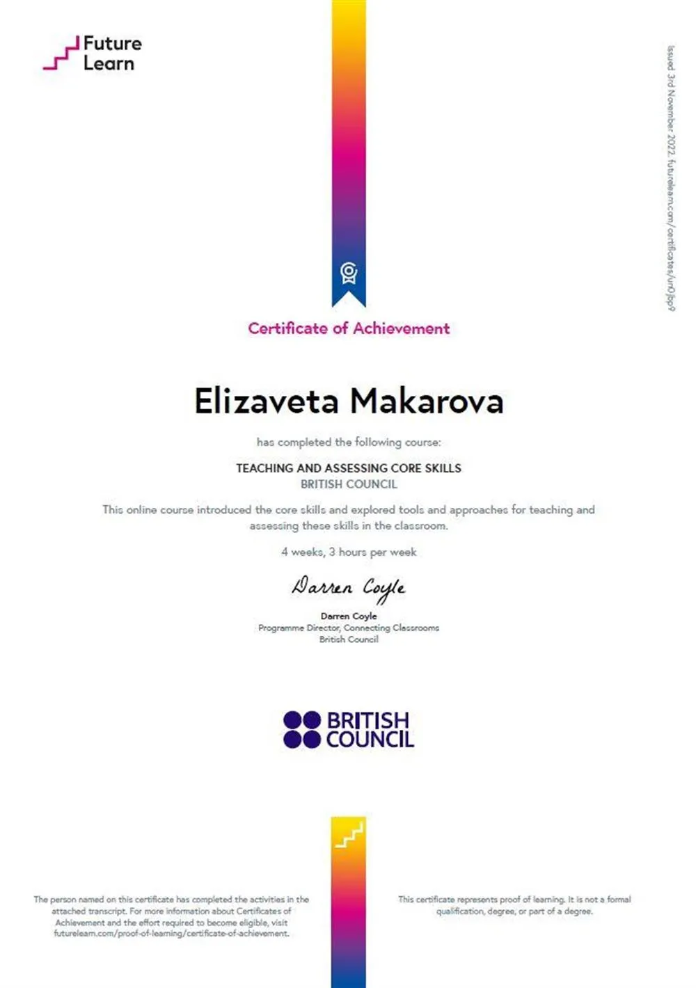 TEACHING AND ASSESSING CORE SKILLS (BRITISH COUNCIL)