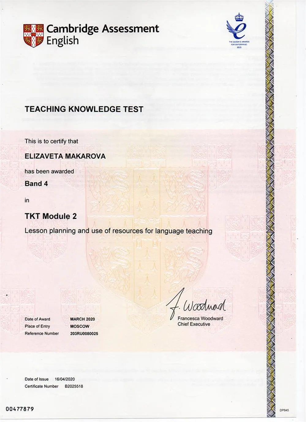 Cambridge TKT Module 2 Lesson planning and use of resources for language teaching