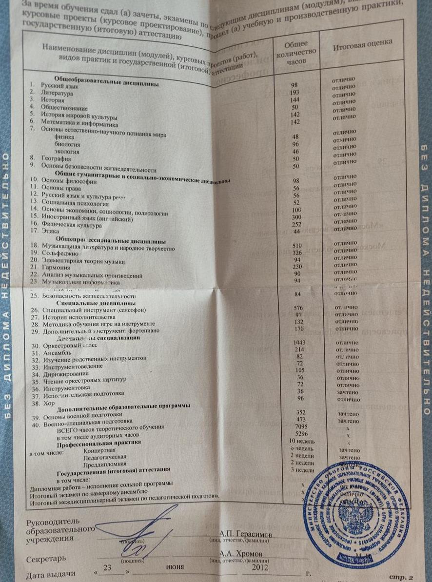 Приложение к диплому о спо-2