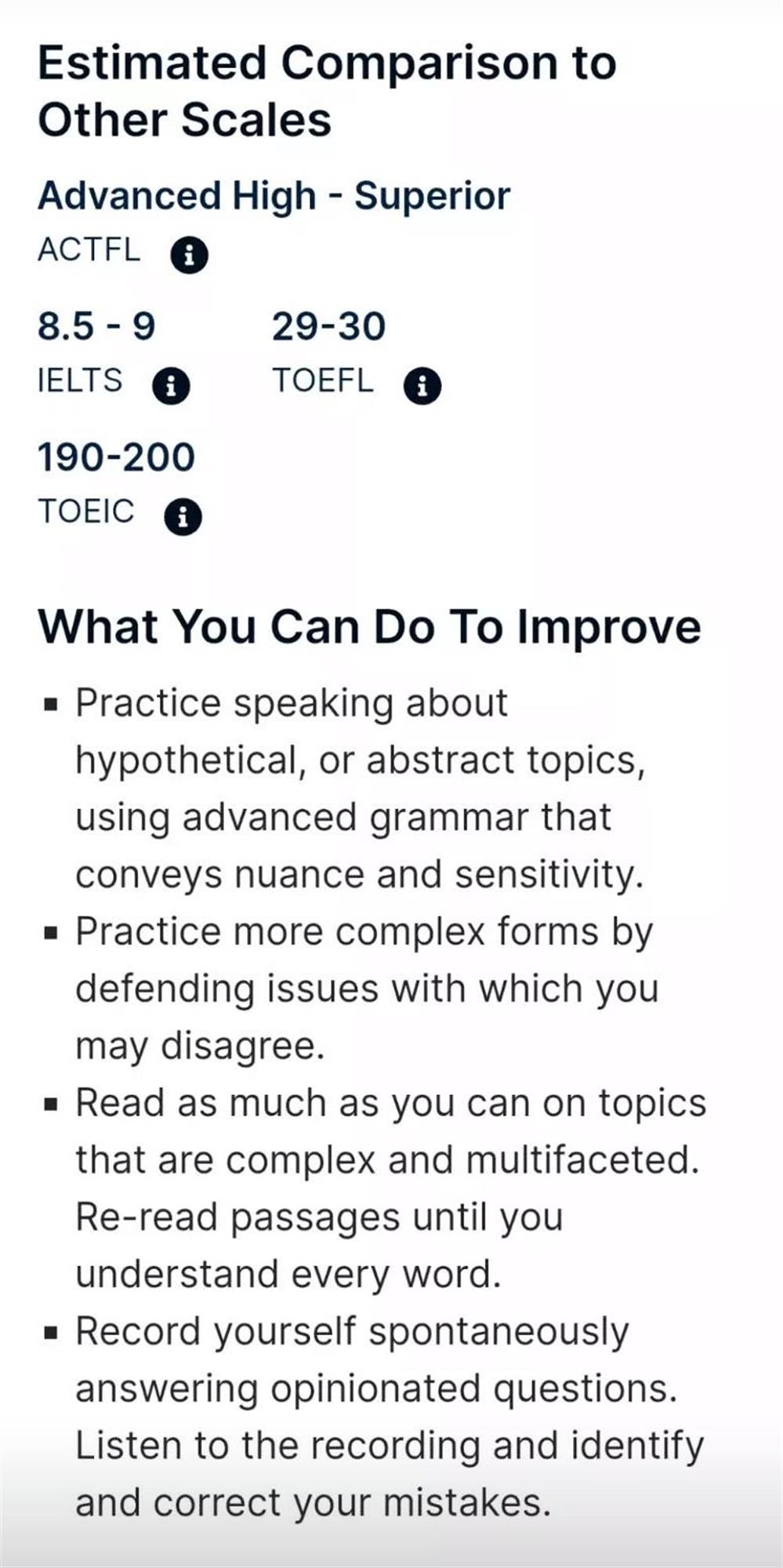 Моя расшифровка Speaking на IELTS, TOEFL, TOEIC по результатам экзамена из США. 