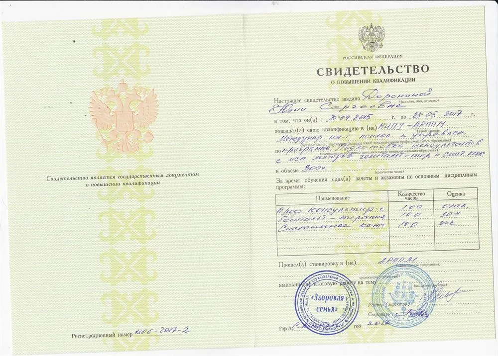 Свидетельство