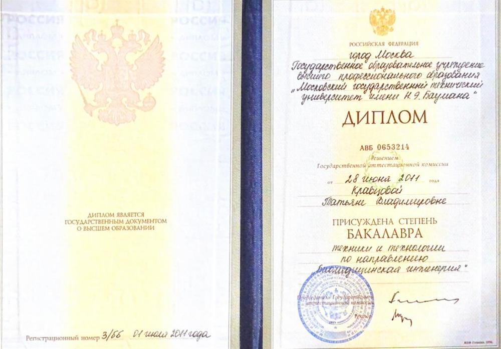 Диплом бакалавра