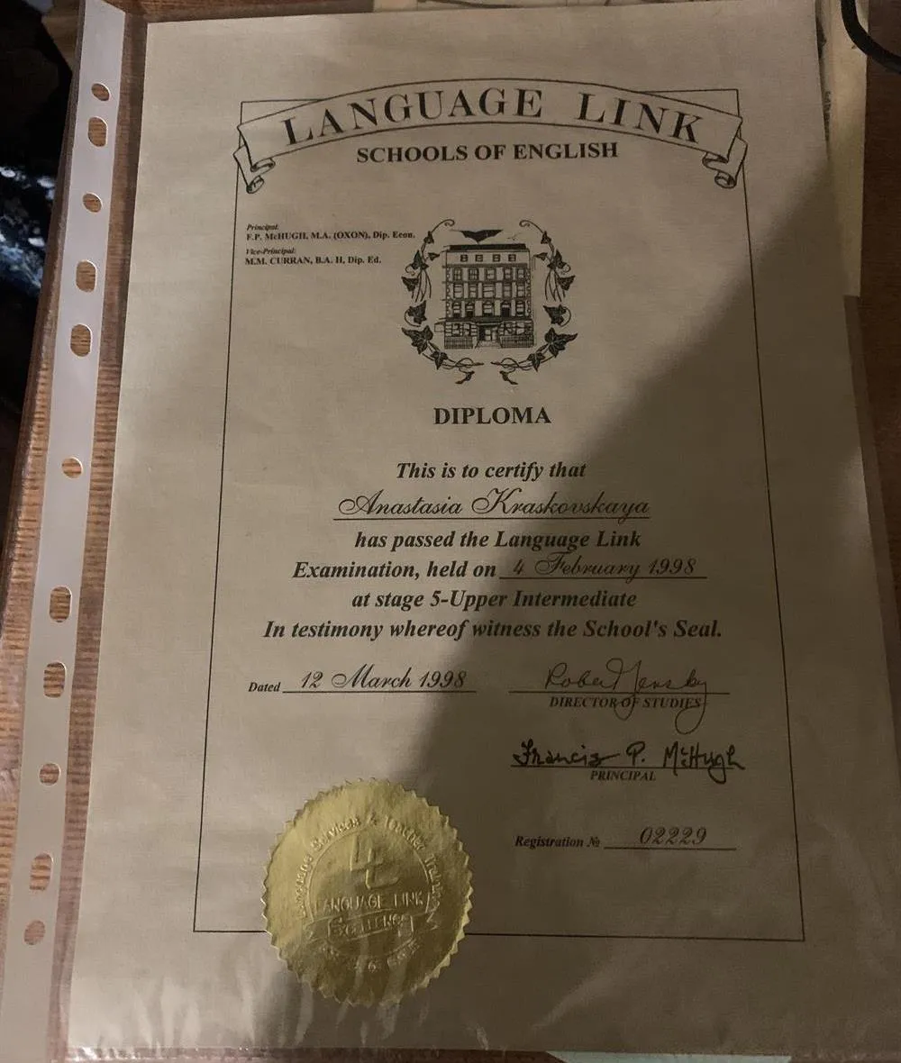 Language Link diploma (B2)