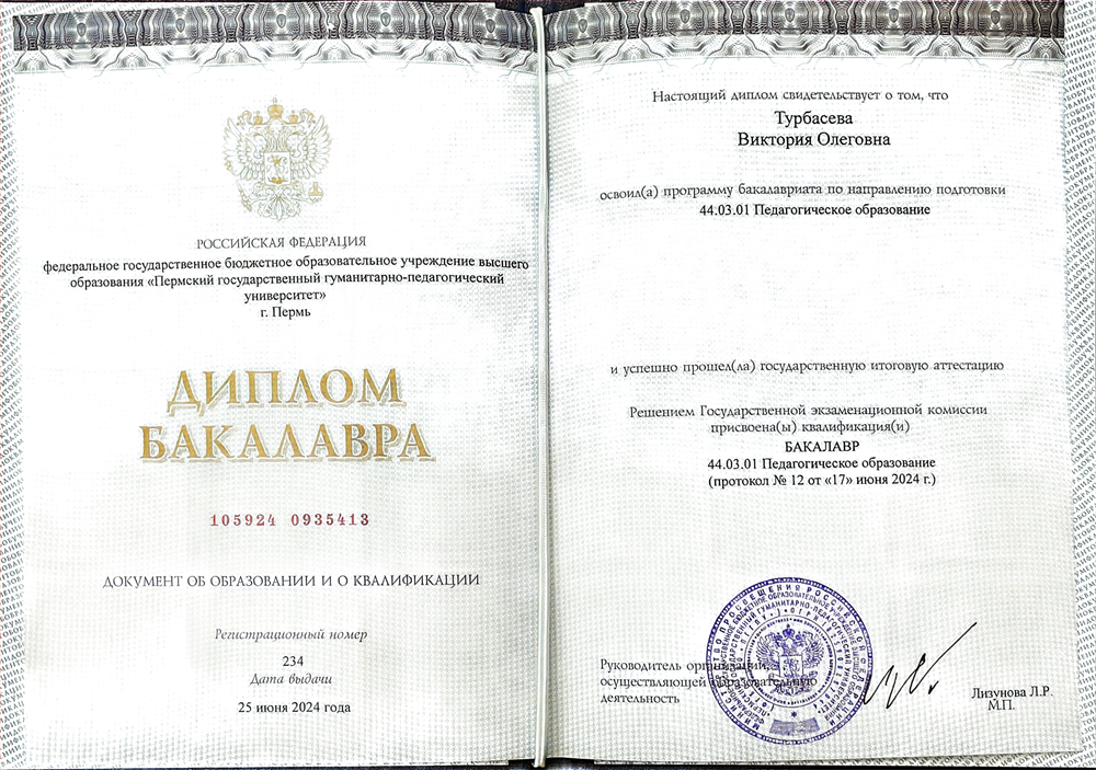 Диплом бакалавра
