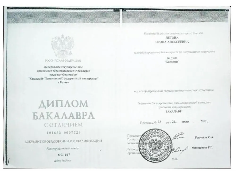 Диплом Бакалавра