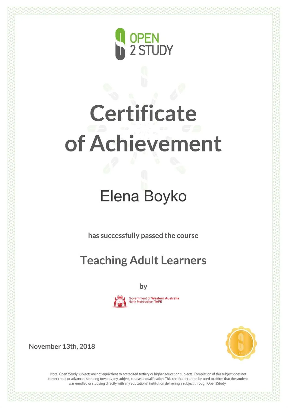 Teaching Adult Learners