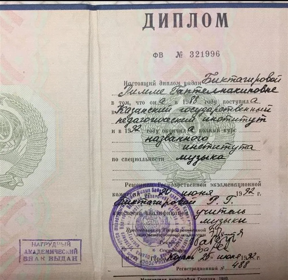 Диплом о высшем образовании