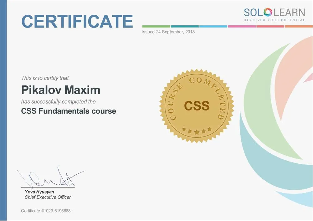 CSS Fundamentals course - Sololearn
