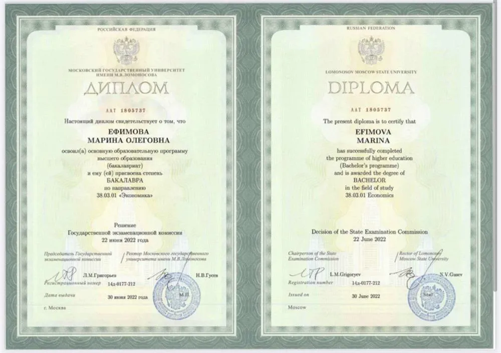 Диплом бакалавра
