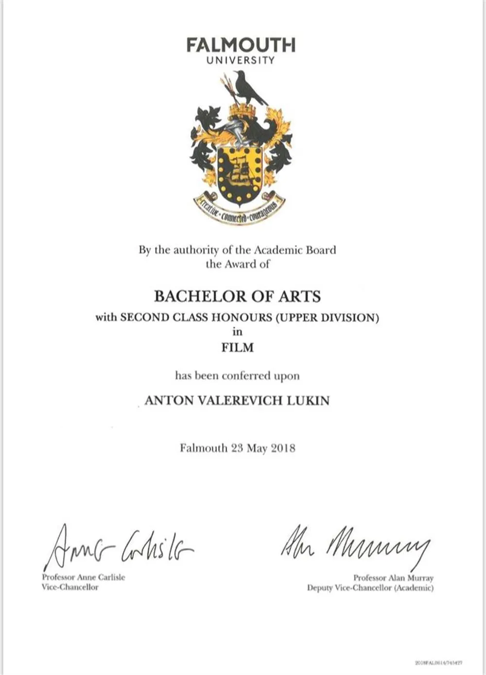 Falmouth University - Film (BA)