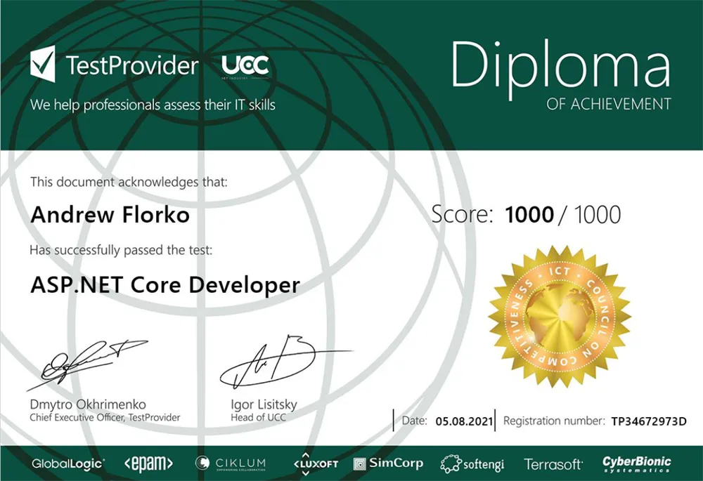 ASP.NET Core Developer