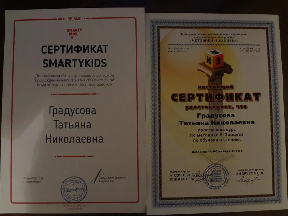 Сертификаты