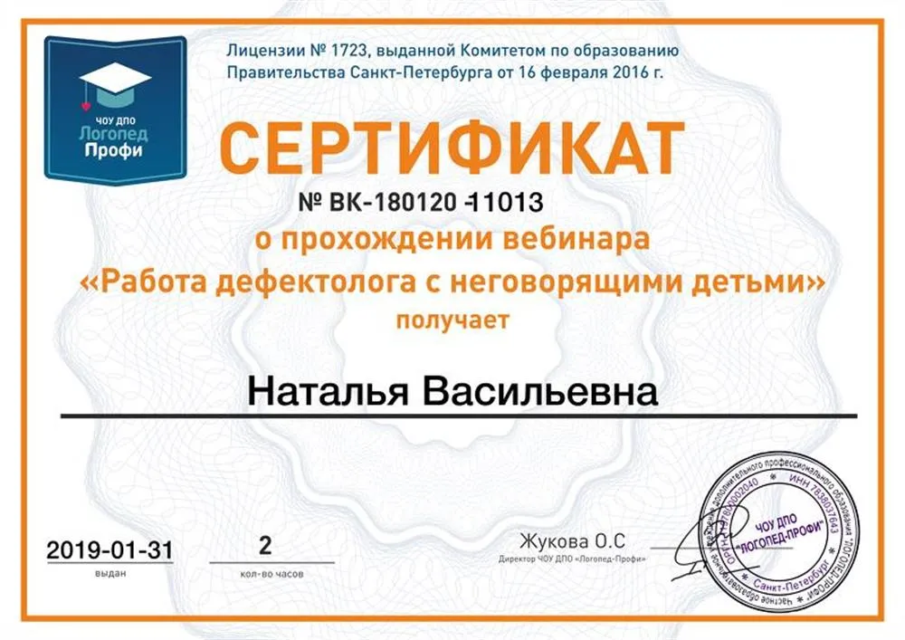 Работа дефектолога с неговорящими детьми