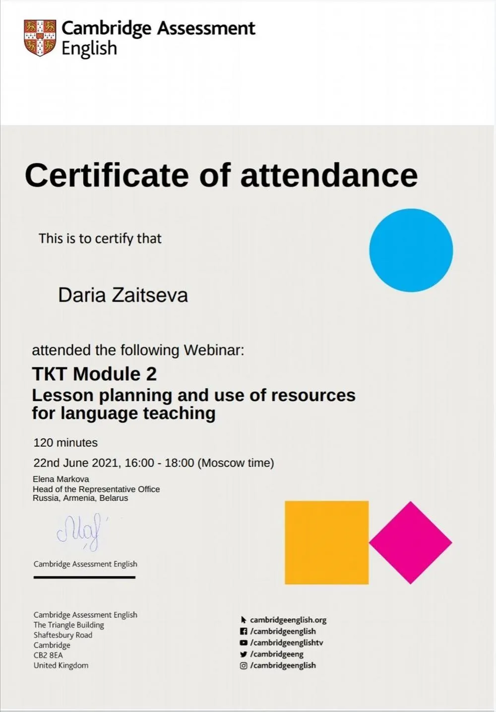 TKT Module 2