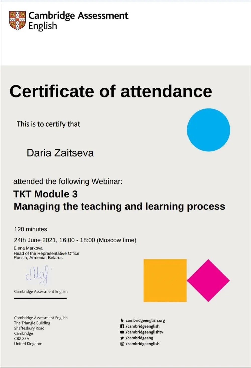 TKT Module 3