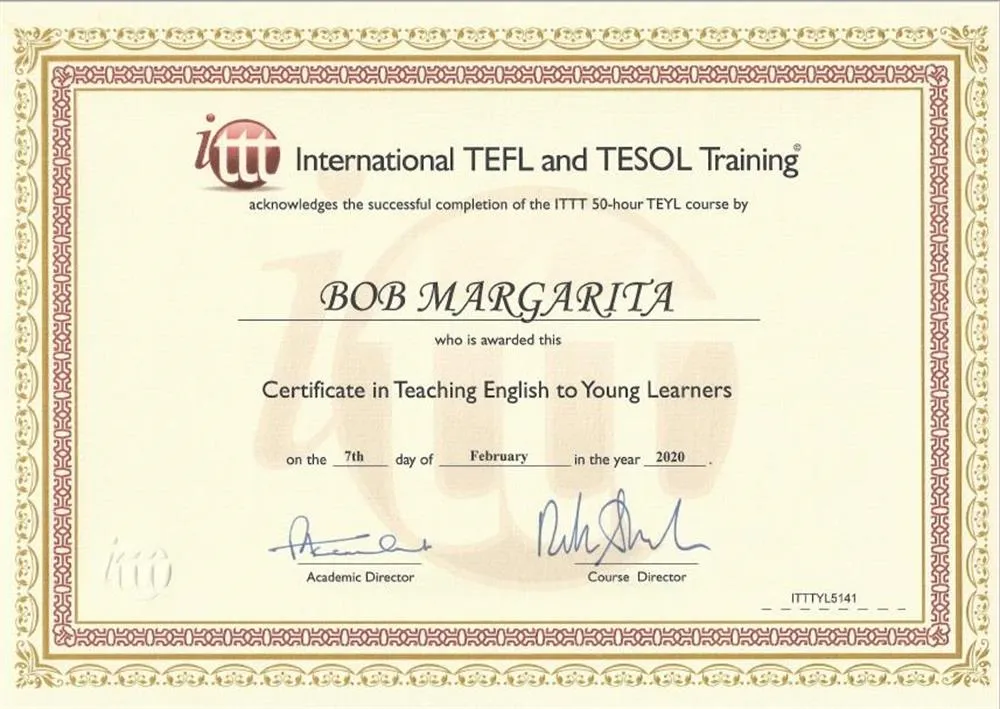 TEFL COURSE Teaching English to young Learners