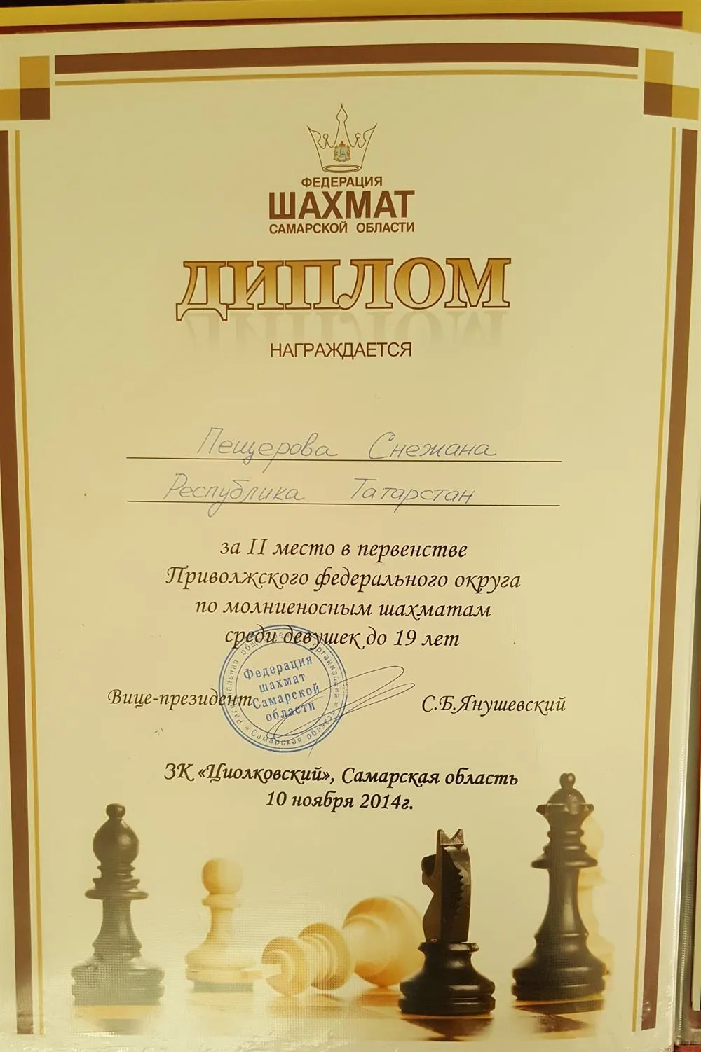 ПФО по молниеносным шахматам
