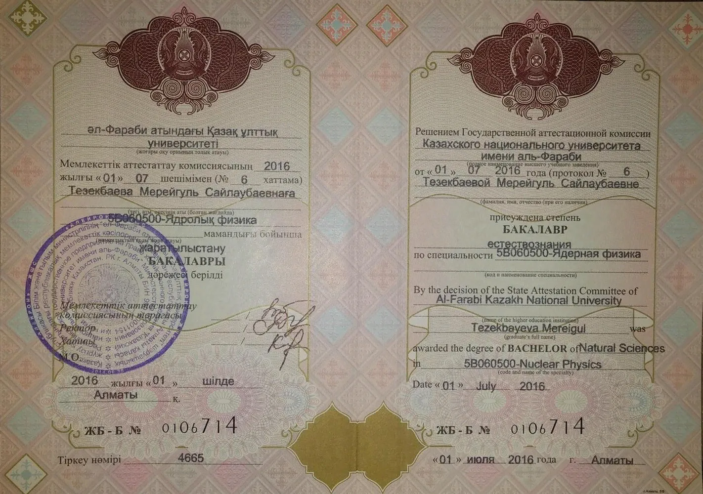 Диплом бакалавра 2