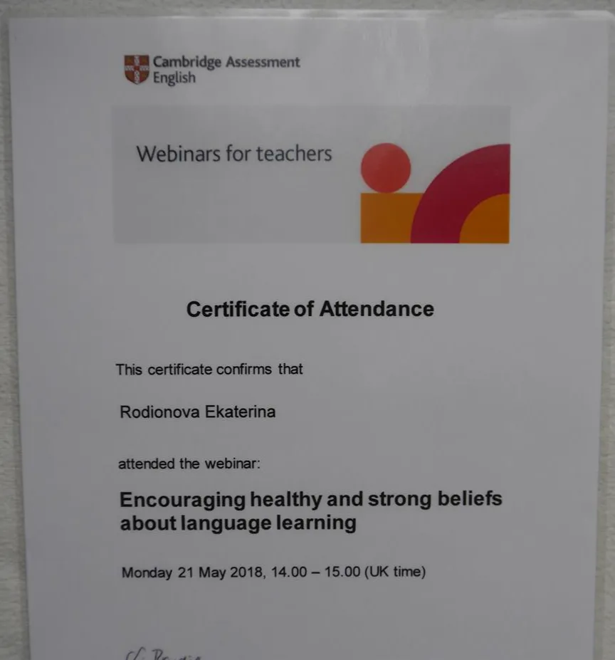 Cambrige webinar