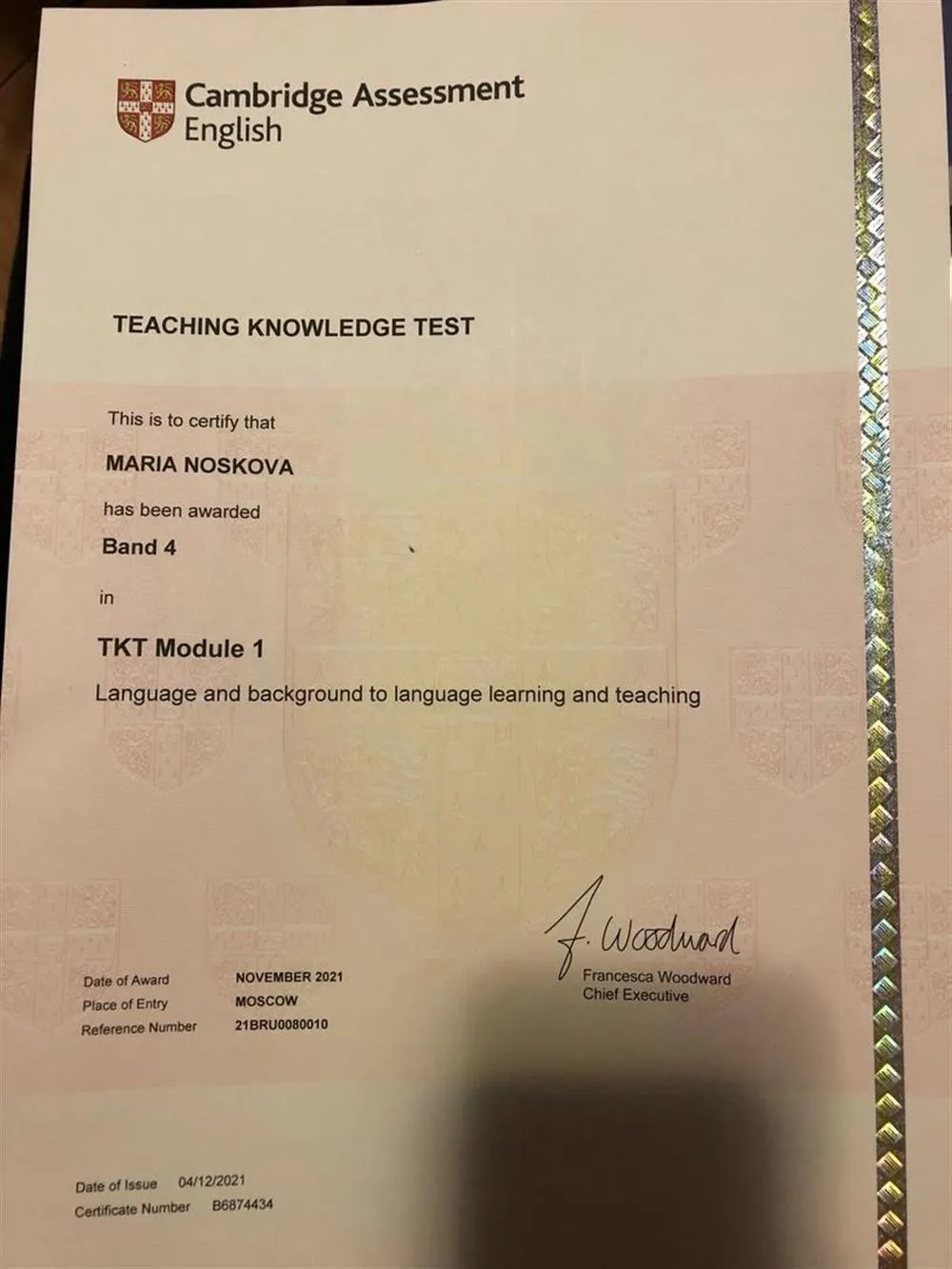 TKT Module 1, Band 4
