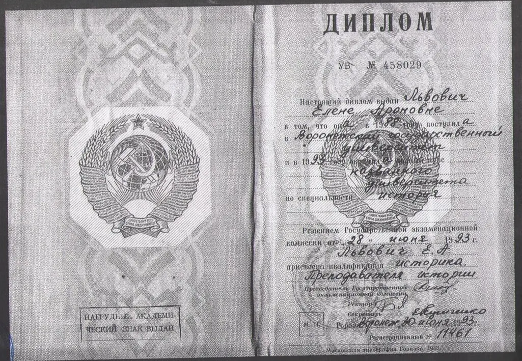 Диплом ВГУ. Историк