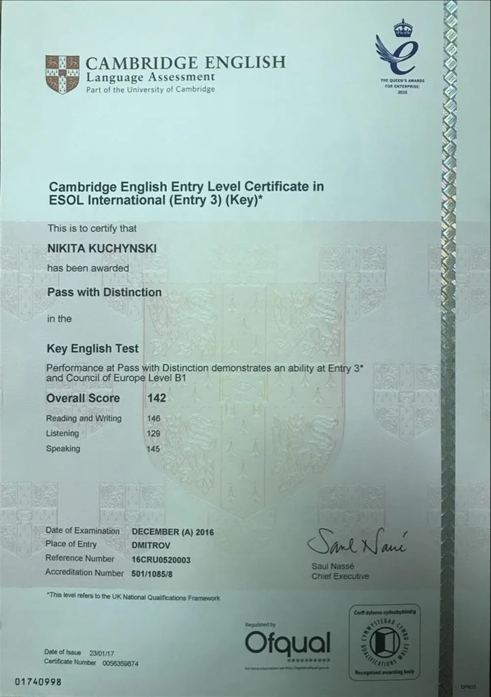 Cambridge English: KEY
