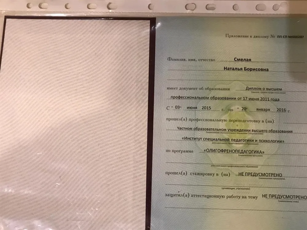 Приложение к диплому