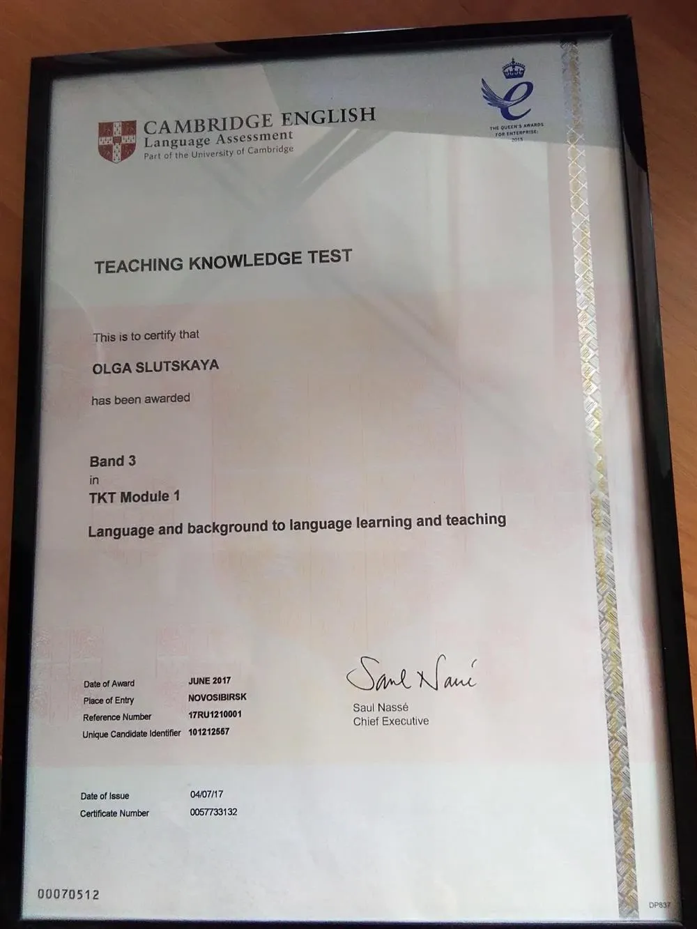 Cambridge English Teaching Knowledge Test (ТКТ) 