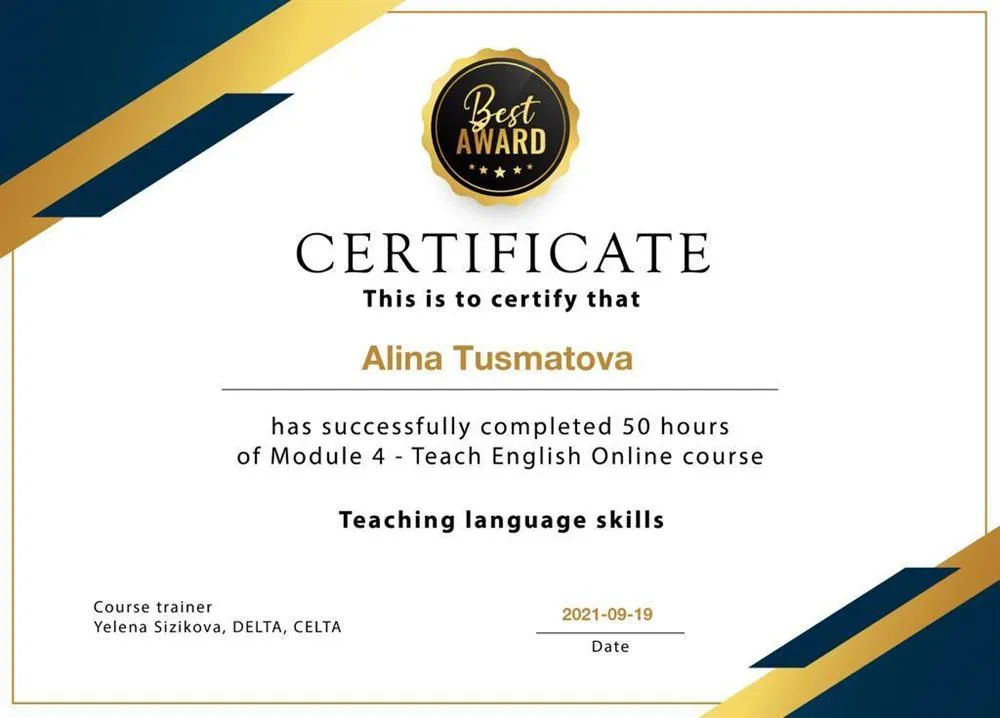 Teach English Online course module 4
