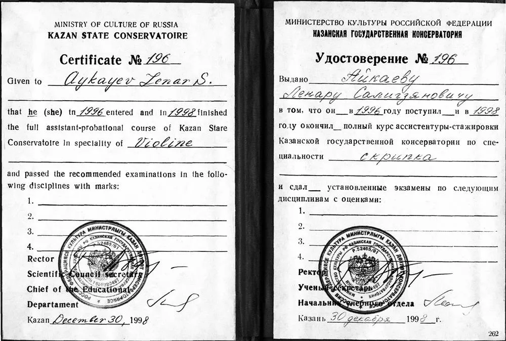 Диплом об окончании аспирантуры