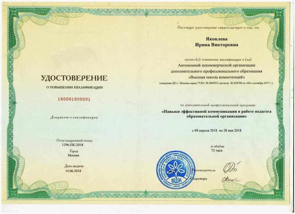 Повышение квалификации 4