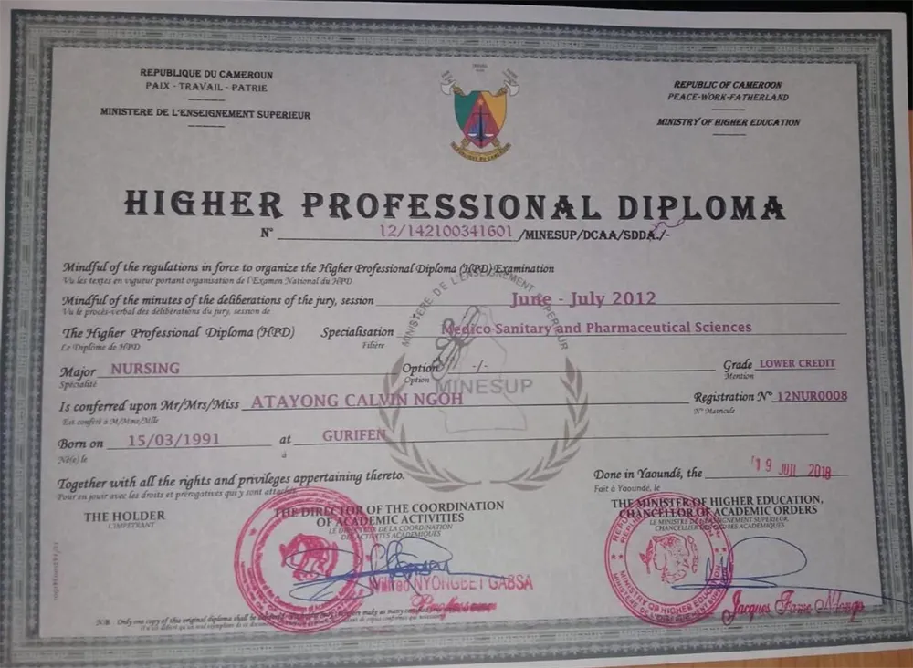 HPD diploma 